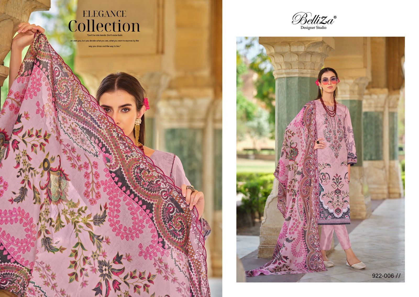 Guzarish Vol 9 By Belliza Embroidery Printed Pure Cotton Dress Material Wholesalers In Delhi